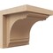 Ekena Millwork 4"W x 4"D x 4"H Wide Warren Rough Cedar Woodgrain TimberThane Corbel, Primed Tan CORUR04X04X04WARRCPR - alternate 1